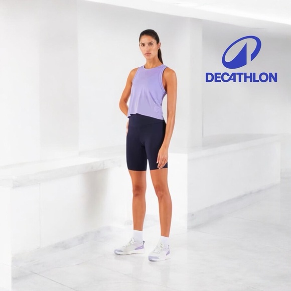 NWOT, Decathlon, Short Running Tank Top, Run 500, Lilac, Small - Picture 1 of 12